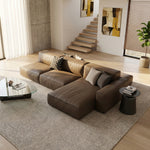 Load image into Gallery viewer, Modern Modular Top-Grain Leather Sectional Sofa