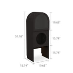 Load image into Gallery viewer, Modern Arched Pet Storage Cabinet Cat House Feeding Station Multi Functional Storage Unit