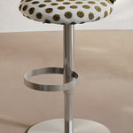Load image into Gallery viewer, Modern Upholstered Adjustable Bar Stool with Petal Back 1 Piece