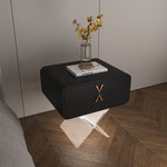 Load image into Gallery viewer, Modern Smart Nightstand with X-Base Acrylic Legs & Motion Sensor LED Light