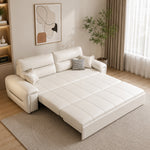 Load image into Gallery viewer, Modern Faux Leather Sofa Bed with Storage Convertible Couch for Living Room