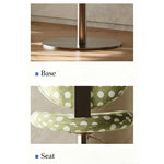Load image into Gallery viewer, Modern Adjustable Swivel Bar Stool Green Polka Dot Upholstered Counter Chair 1 Piece