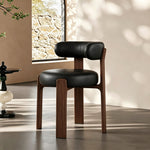 Load image into Gallery viewer, Set of 2 Modern Sculptural Dining Chair Upholstered Seat Minimalist Accent Chair with Metal Frame