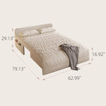 Load image into Gallery viewer, 62.99'' Modern Electric Sofa Bed with Remote Control Cat Scratch Resistant Fabric Convertible Sleeper Couch Loveseat