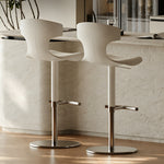 Load image into Gallery viewer, Modern Adjustable Swivel Bar Stool with Curved Backrest 1 Piece