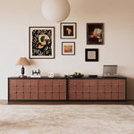 Load image into Gallery viewer, Modular Wooden TV Stand Set Optional Combination Media Console with Storage Cabinets