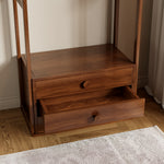 Load image into Gallery viewer, Coat Rack with Storage Drawers Modern Design Functional Stylish with Easy Mobility