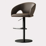 Load image into Gallery viewer, Modern Adjustable Swivel Bar Stool Faux Leather Seat Woven Back Counter Height Bar Chair with Metal Base 1 Piece