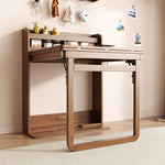 Load image into Gallery viewer, 62" Wall-Side Murphy Foldable Dining Table with Integrated Shelf Storage