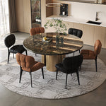 Load image into Gallery viewer, Modern Upholstered Dining Chair with Cushioned Tufted Backrest 2 Piece