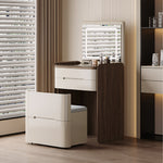 Load image into Gallery viewer, Functional Makeup Vanity Built-in Mirror Ample Storage Space-Saving Design
