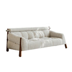 Load image into Gallery viewer, Modern Bouclé Upholstered Wooden Frame Lounge Sofa