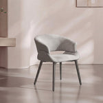 Load image into Gallery viewer, Modern Green Upholstered Dining Chair with Wraparound Back and Metal Legs 1 Piece