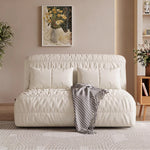Load image into Gallery viewer, 62.99'' Modern Electric Sofa Bed with Remote Control Cat Scratch Resistant Fabric Convertible Sleeper Couch Loveseat