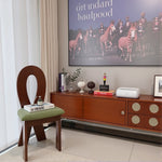 Load image into Gallery viewer, Walnut TV Stand Sliding Door TV Cabinet Spacious Storage Modern Style