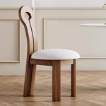 Load image into Gallery viewer, Modern Wood Dining Chair with Sculpted Backrest &amp; Soft Upholstered Seat
