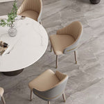 Load image into Gallery viewer, Set of 2 Modern Luxury Dining Chairs with Curved Backrest and Dual-Tone Upholstery
