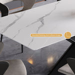 Load image into Gallery viewer, 54.6"- 78" Elegant White Extendable Dining Table Versatile Foldable Design

