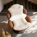 Load image into Gallery viewer, Modern Oversized Swivel Lounge Chair with Plush Cushion and Wraparound Backrest
