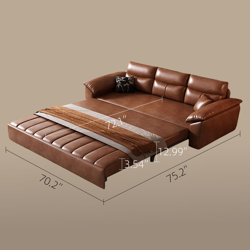 89.7'' Cat Scratch-Resistant Sofa Bed Hidden Storage Convertible Design Durable Comfort