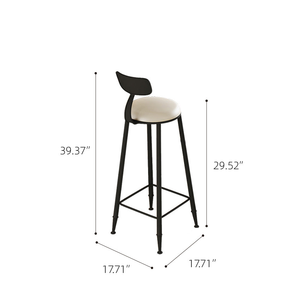 Black and White Finish Marble Surface Home Coffee Bar Table Set