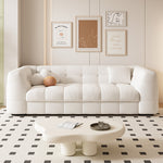 Load image into Gallery viewer, 83.8" Elegant Convertible Sofa Bed Chic Design with 3.9" Thick Mattress Space-saving Sleeper Sofa

