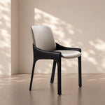 Load image into Gallery viewer, Ergonomic Padded PU Leather Minimalist Armrest Dining Room Chair 1 Piece
