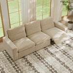 Load image into Gallery viewer, 115.35'' CloudLuxe Power Reclining 3-Seat Sofa Linen Fabric Cloud Comfort
