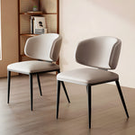 Load image into Gallery viewer, Set of 2 Modern Leather Accent Dining Chairs
