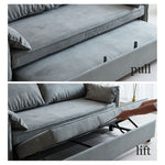 Load image into Gallery viewer, 70.8'' Pull-Out Sofa Bed with Casters Modern Convertible Couch for Small Spaces
