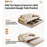 Load image into Gallery viewer, 77.9'' Modern Velvet Storage Sofa Bed Pull Out Sleeper Couch with Hidden Storage Drawers Upholstered Convertible Sofa
