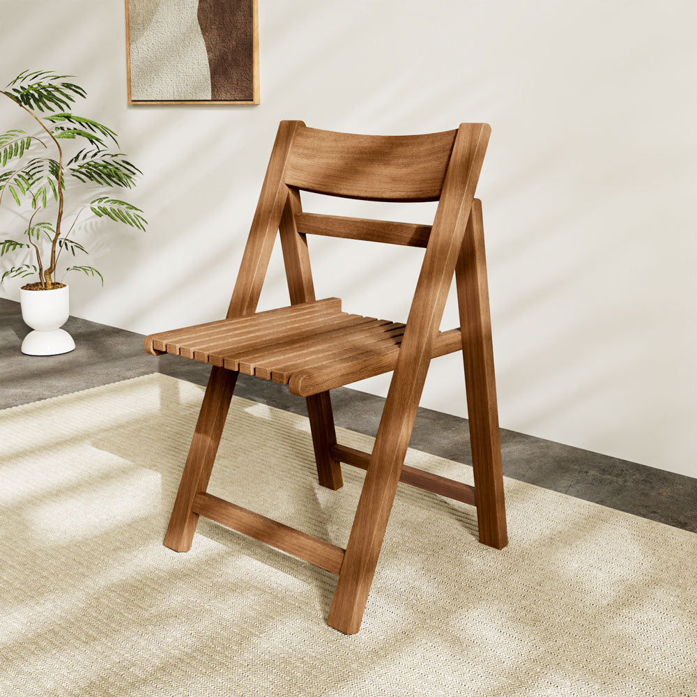 4PCS Solid Wood Folding Dining Chair Modern Minimalist Style Multi-functional Design