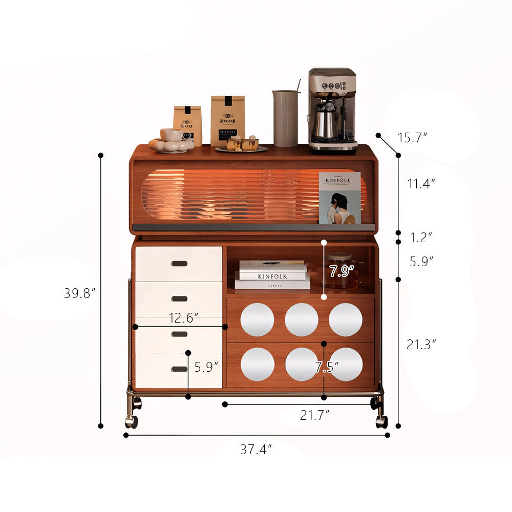 Versatile Rolling Kitchen Organizer Cart with Wheels