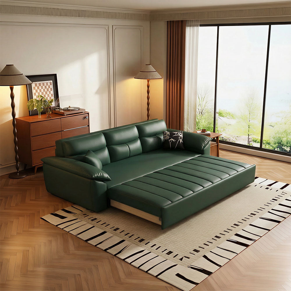 89.7'' Cat Scratch-Resistant Sofa Bed Hidden Storage Convertible Design Durable Comfort