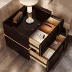 Load image into Gallery viewer, Smart Nightstand with Wireless Charging USB Ports &amp; Motion Sensor Light
