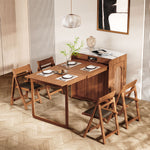 Load image into Gallery viewer, Arrtle freestanding cabinet Murphy dining table and chairs on a herringbone floor.
