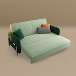 Load image into Gallery viewer, Modern Velvet Convertible Sofa Bed with Hidden Storage &amp; Metal Frame
