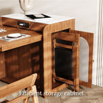 Load image into Gallery viewer, Murphy Fold-Out Dining Table side storage
