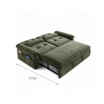 Load image into Gallery viewer, Modern Chenille Sofa Bed Convertible Couch with Storage Pockets
