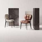 Load image into Gallery viewer, Modern Upholstered Dining Chair with Cushioned Tufted Backrest 2 Piece
