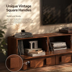 Load image into Gallery viewer, Retro Wood Bedside Table with Drawers for Bedroom
