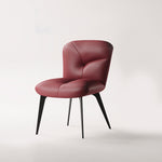 Load image into Gallery viewer, Modern Curved Leather Dining Chair 1-Piece Upholstered Accent Chair
