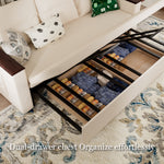 Load image into Gallery viewer, 83'' 3-Seater Pull-Out Sleeper Sofa with Storage &amp; USB Port
