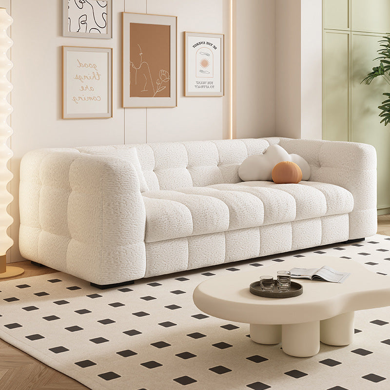 83.8" Elegant Convertible Sofa Bed Chic Design with 3.9" Thick Mattress Space-saving Sleeper Sofa
