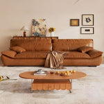 Load image into Gallery viewer, Modern Faux Leather Foldable Sofa Bed Minimalist Comfort for Contemporary Living
