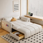 Load image into Gallery viewer, Modern Channel Wireless Control Tufted Scratch Resistance Synthetic Leather Sleeper Sofa Bed
