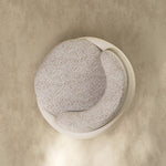 Load image into Gallery viewer, Modern Swivel Accent Chair Minimalist Bouclé Lounge Chair with Curved Upholstery
