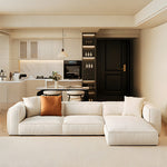 Load image into Gallery viewer, Modern Double-Sided Sectional Sofa in Skin-Friendly Cat-Scratch Fabric with Latex Support
