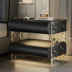 Load image into Gallery viewer, Modern Smart Nightstand Bedside Table with Ambient Lighting and Wireless Charging
