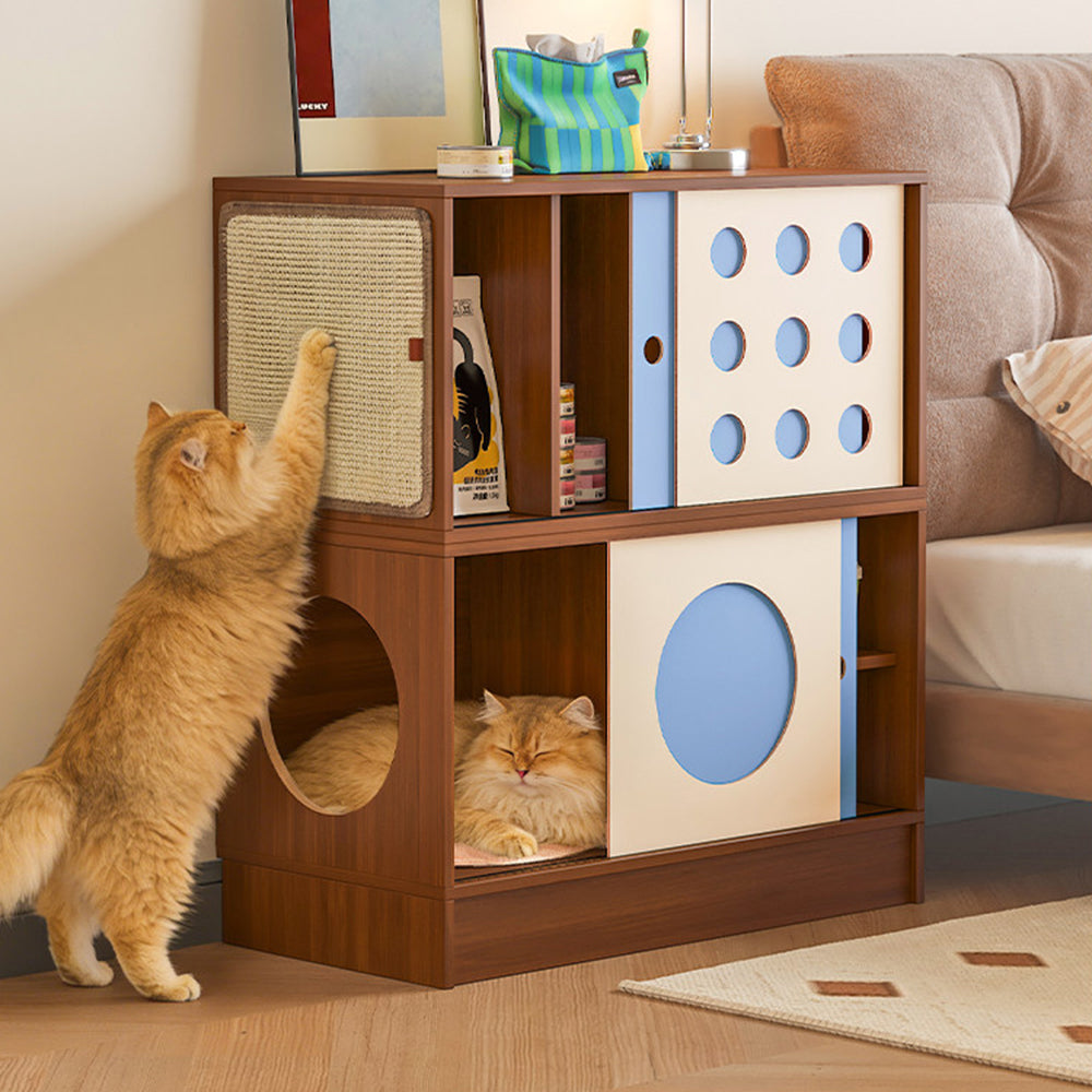 Modern Modular Storage Cabinet Pet Friendly Sideboard Multi Functional Cabinet